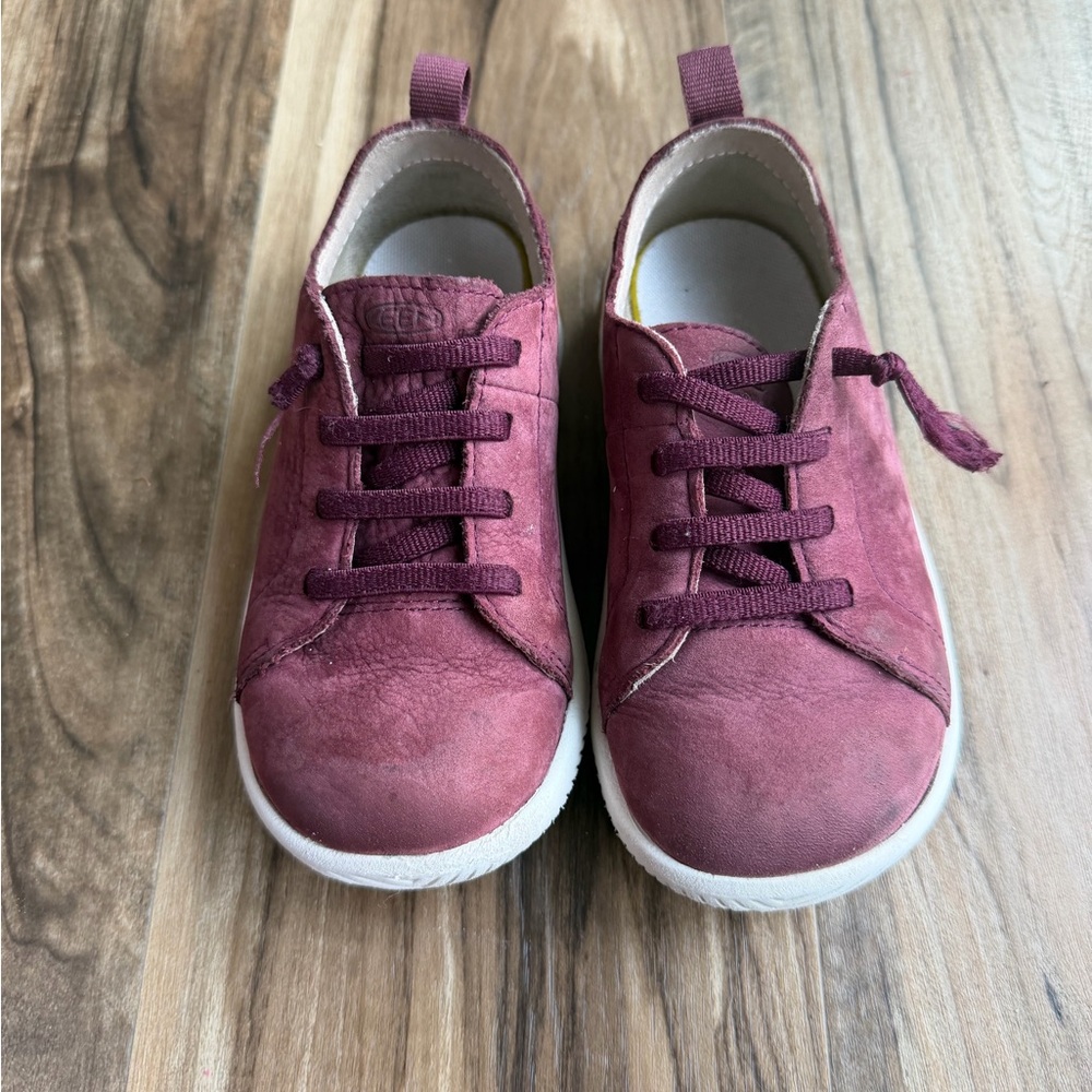 Keen Kids Maroon Suede Slip-On Sneakers